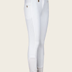 Espoir Inspire White Knee Patch Bamboo Breeches - Espoir Equestrian - Equiluxe Tack