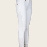 Espoir Inspire White Knee Patch Bamboo Breeches - Espoir Equestrian - Equiluxe Tack