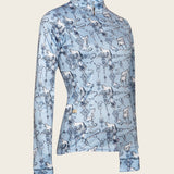 Espoir Sky Blue Carnival Quarter Zip Sun Shirt - Espoir Equestrian - Equiluxe Tack