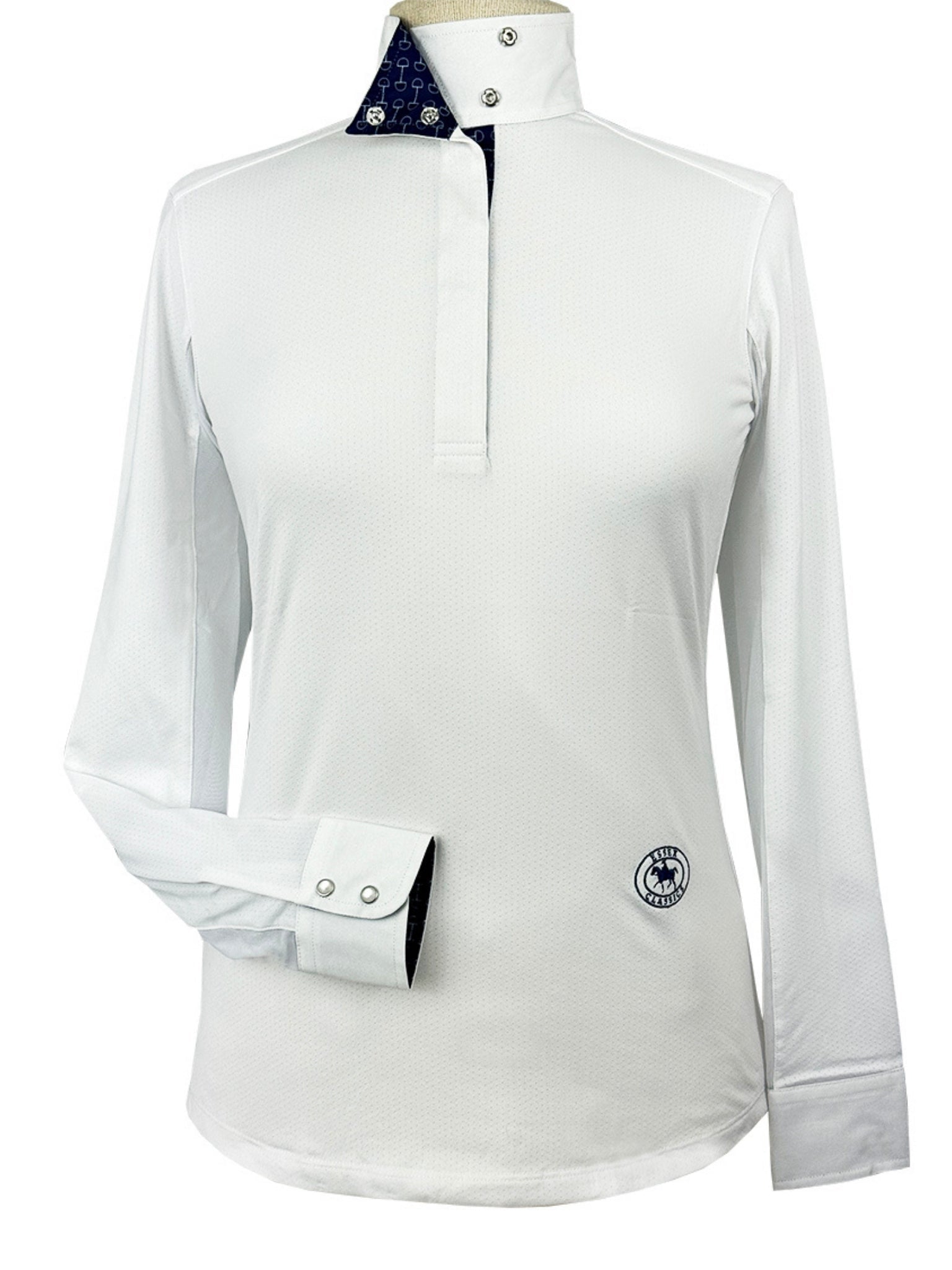 Essex Classics Beautiful Bits Ladies Talent Yarn Wrap Collar Long Sleeve Show Shirt - Equiluxe Tack