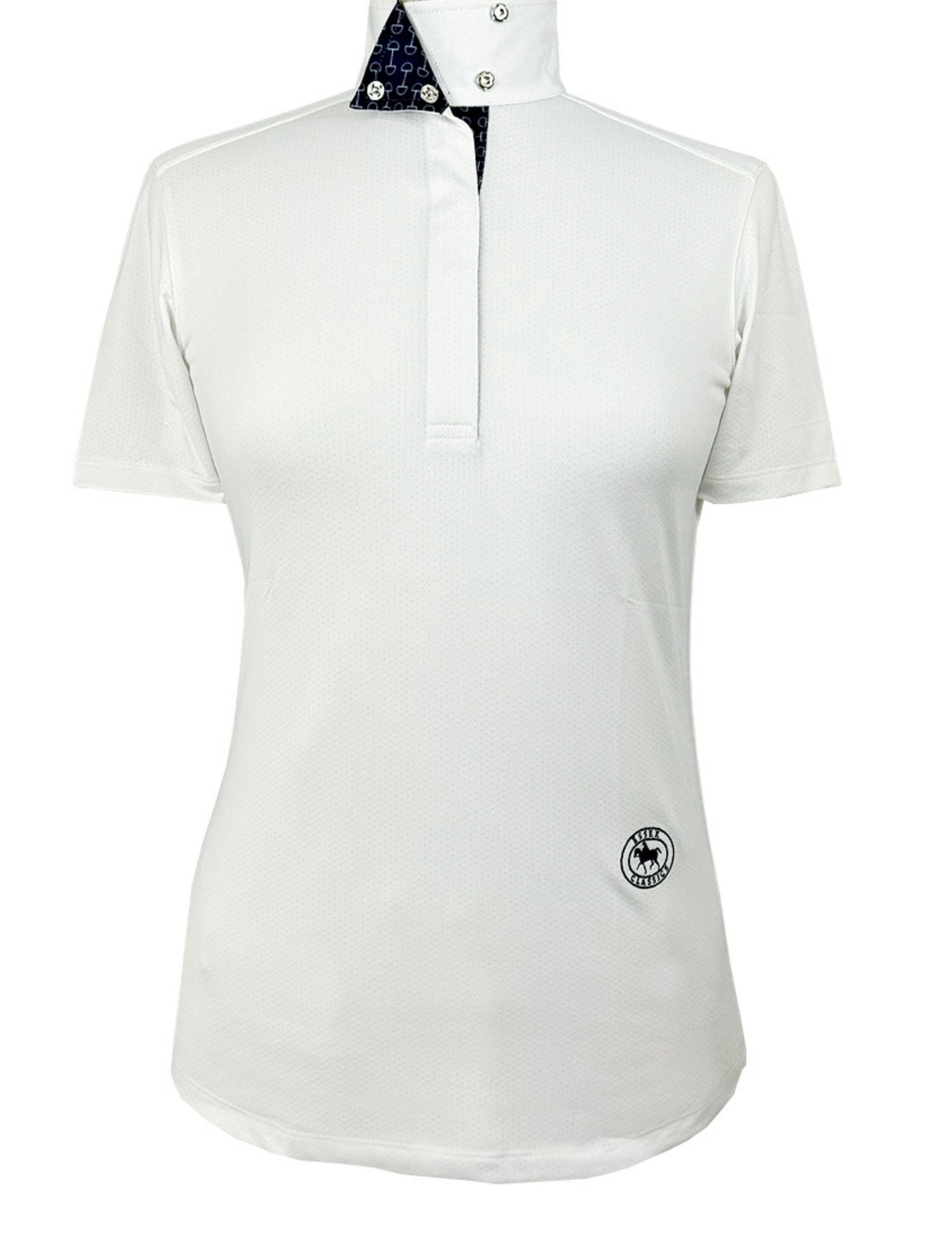 Essex Classics Beautiful Bits Ladies Talent Yarn Wrap Collar Short Sleeve Show Shirt - Equiluxe Tack