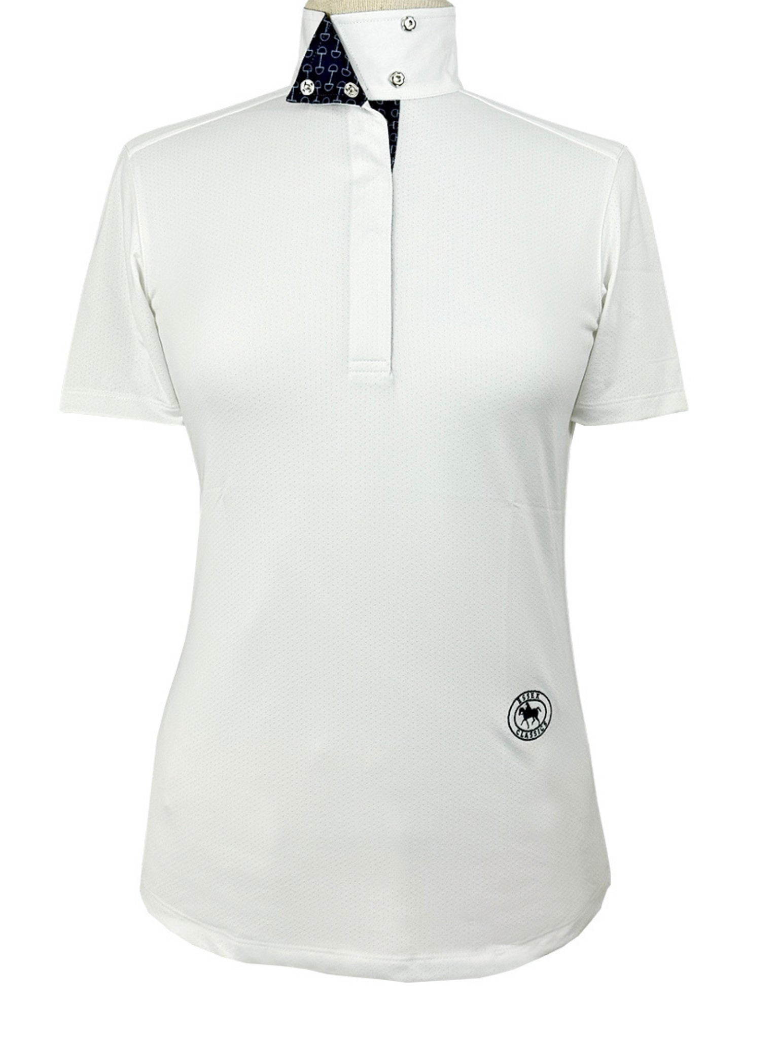 Essex Classics Beautiful Bits Ladies Talent Yarn Wrap Collar Short Sleeve Show Shirt - Equiluxe Tack