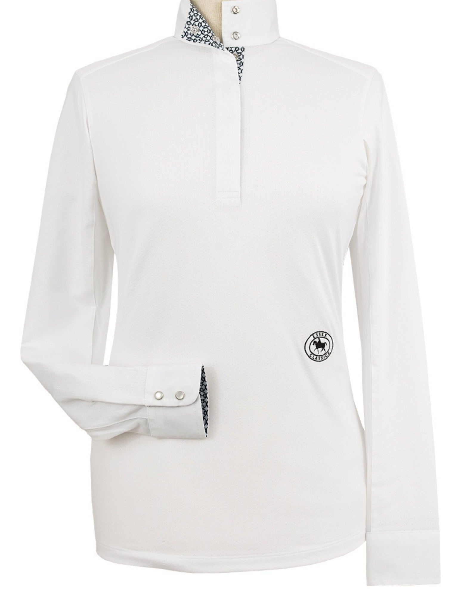 Essex Classics Bit By Bit Ladies Talent Yarn Straight Collar Long Sleeve Show Shirt - Equiluxe Tack