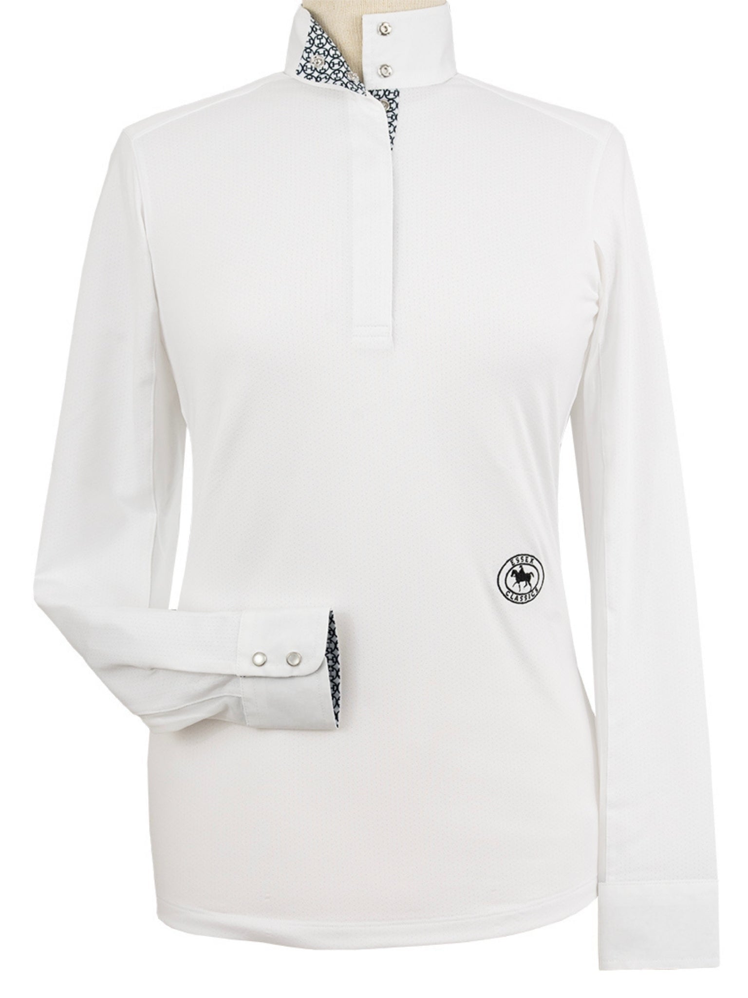 Essex Classics Bit By Bit Ladies Talent Yarn Straight Collar Long Sleeve Show Shirt - Equiluxe Tack