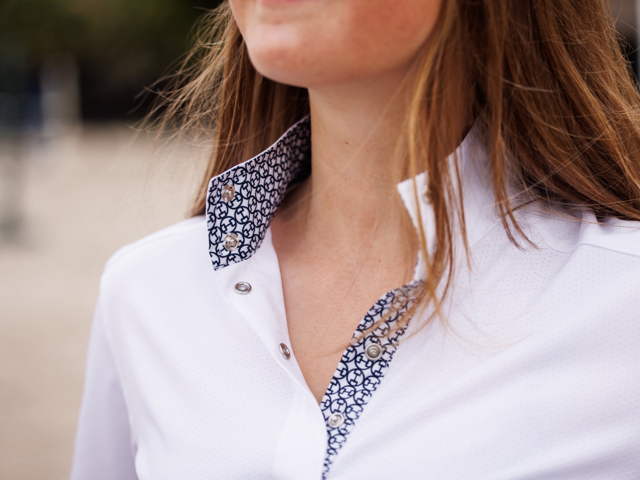 Essex Classics Bit By Bit Ladies Talent Yarn Straight Collar Short Sleeve Show Shirt - Equiluxe Tack