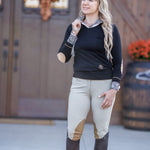 Essex Classics Black with Camel Trey V - Neck Sweater - Essex Classics - Equiluxe Tack