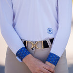 Essex Classics Braided Reins & Bits Girls Talent Yarn Wrap Collar Long Sleeve Show Shirt - Essex Classics - Equiluxe Tack