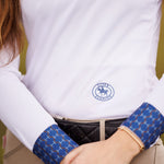 Essex Classics Braided Reins & Bits Ladies Talent Yarn Wrap Collar Long Sleeve Show Shirt - Essex Classics - Equiluxe Tack