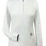 Essex Classics Braided Reins & Bits Ladies Talent Yarn Wrap Collar Long Sleeve Show Shirt - Essex Classics - Equiluxe Tack