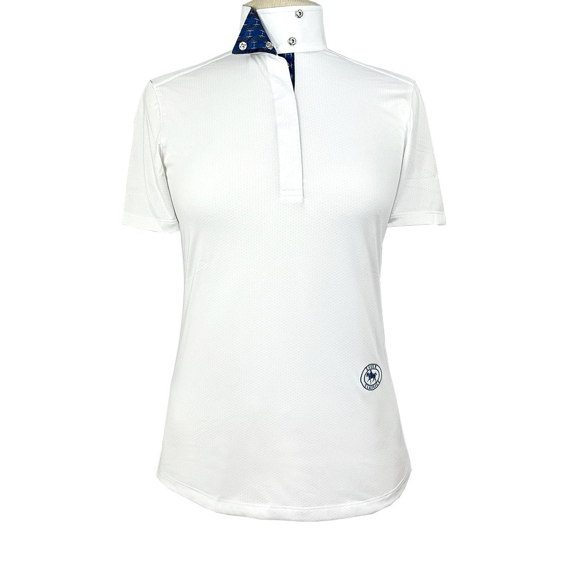 Essex Classics Braided Reins & Bits Ladies Talent Yarn Wrap Collar Short Sleeve Show Shirt - Essex Classics - Equiluxe Tack