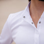 Essex Classics Cambridge Girls Long Sleeve Show Shirt - White - Equiluxe Tack