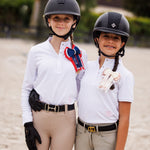 Essex Classics Cambridge Girls Short Sleeve Show Shirt - White - Equiluxe Tack