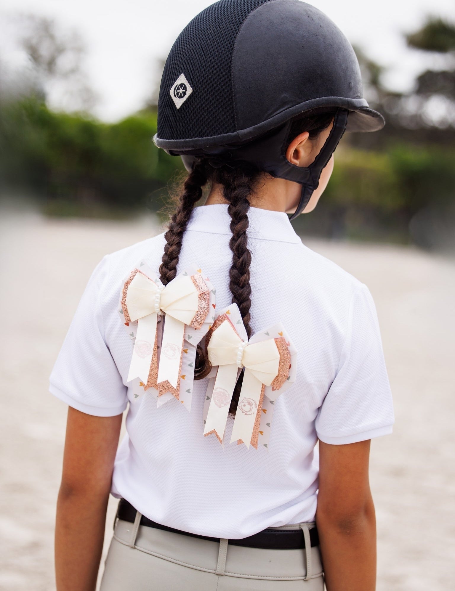 Essex Classics Cambridge Girls Short Sleeve Show Shirt - White - Equiluxe Tack