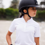 Essex Classics Cambridge Girls Short Sleeve Show Shirt - White - Equiluxe Tack