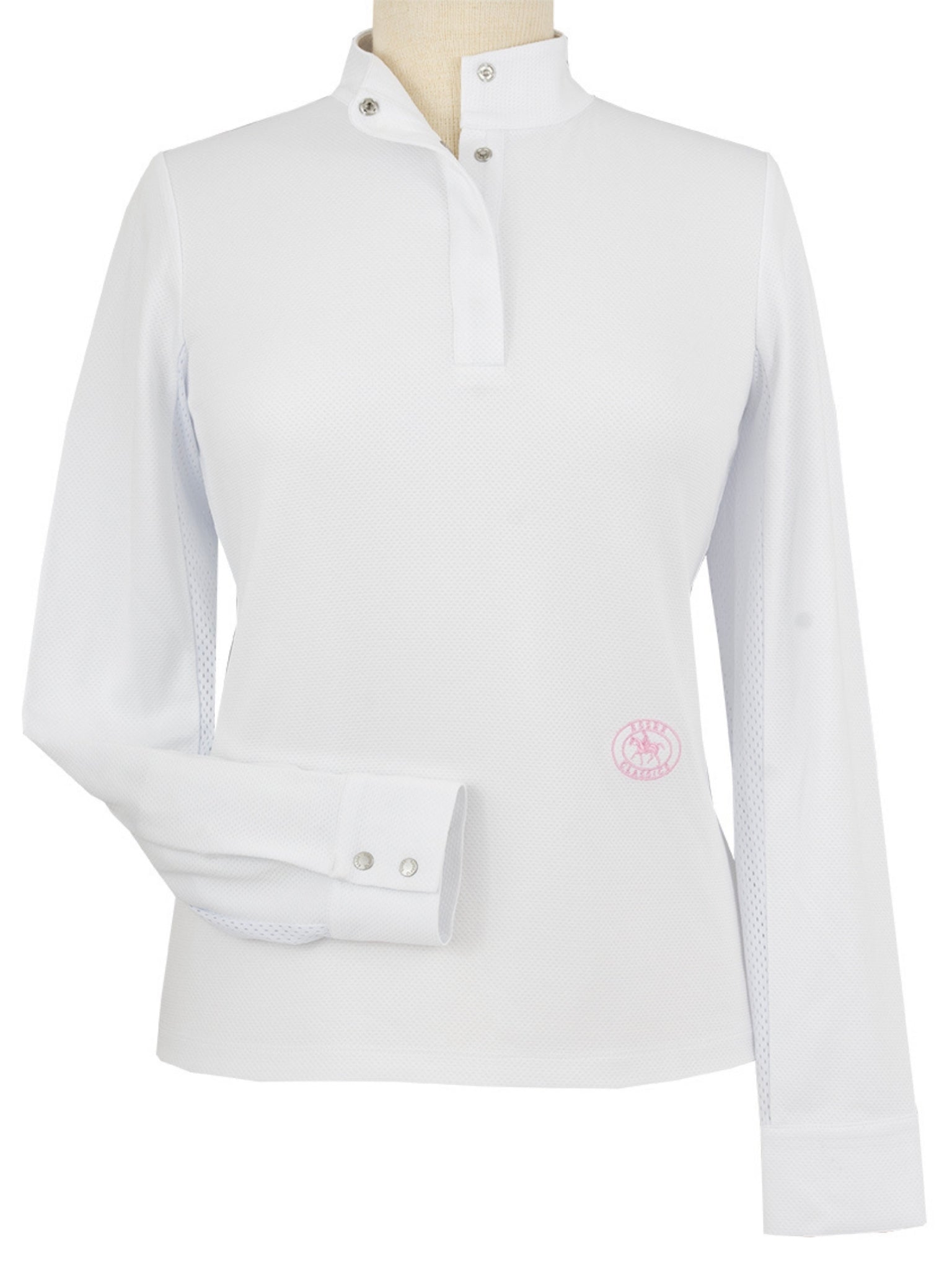 Essex Classics Cambridge Ladies Long Sleeve Show Shirt - White - Equiluxe Tack