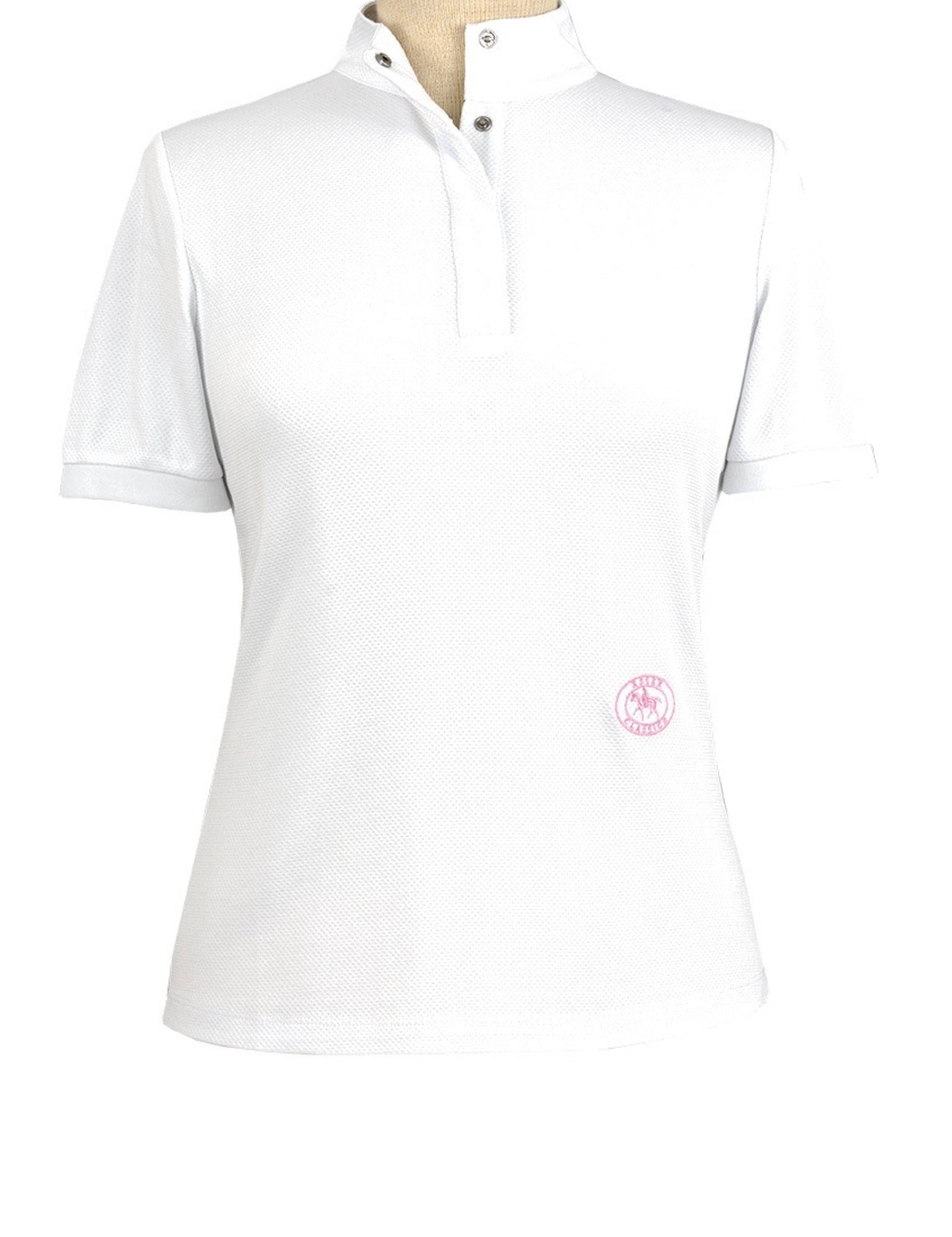 Essex Classics Cambridge Ladies Short Sleeve Show Shirt - White - Equiluxe Tack