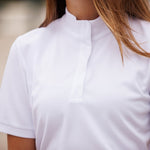 Essex Classics Cambridge Ladies Short Sleeve Show Shirt - White - Equiluxe Tack