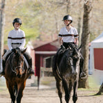 Essex Classics Cambridge Ladies Short Sleeve Show Shirt - White with Black & Chocolate - Equiluxe Tack
