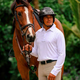 Essex Classics Cambridge Men's Long Sleeve Show Shirt - White - Equiluxe Tack
