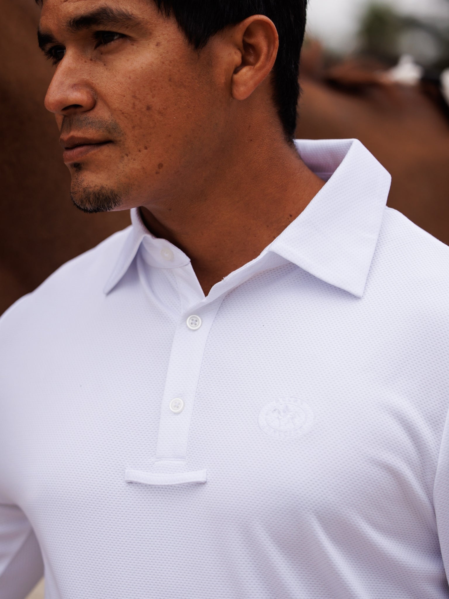Essex Classics Cambridge Men's Long Sleeve Show Shirt - White - Equiluxe Tack