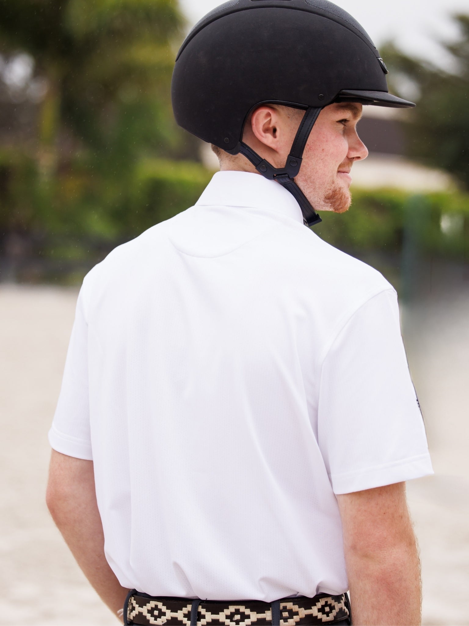 Essex Classics Cambridge Men's Short Sleeve Show Shirt - White - Equiluxe Tack