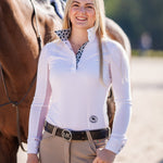 Essex Classics Cows Ladies Talent Yarn Wrap Collar Long Sleeve Show Shirt - Essex Classics - Equiluxe Tack