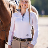 Essex Classics Cows Ladies Talent Yarn Wrap Collar Long Sleeve Show Shirt - Essex Classics - Equiluxe Tack