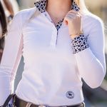Essex Classics Cows Ladies Talent Yarn Wrap Collar Long Sleeve Show Shirt - Essex Classics - Equiluxe Tack
