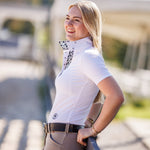 Essex Classics Cows Ladies Talent Yarn Wrap Collar Short Sleeve Show Shirt - Essex Classics - Equiluxe Tack