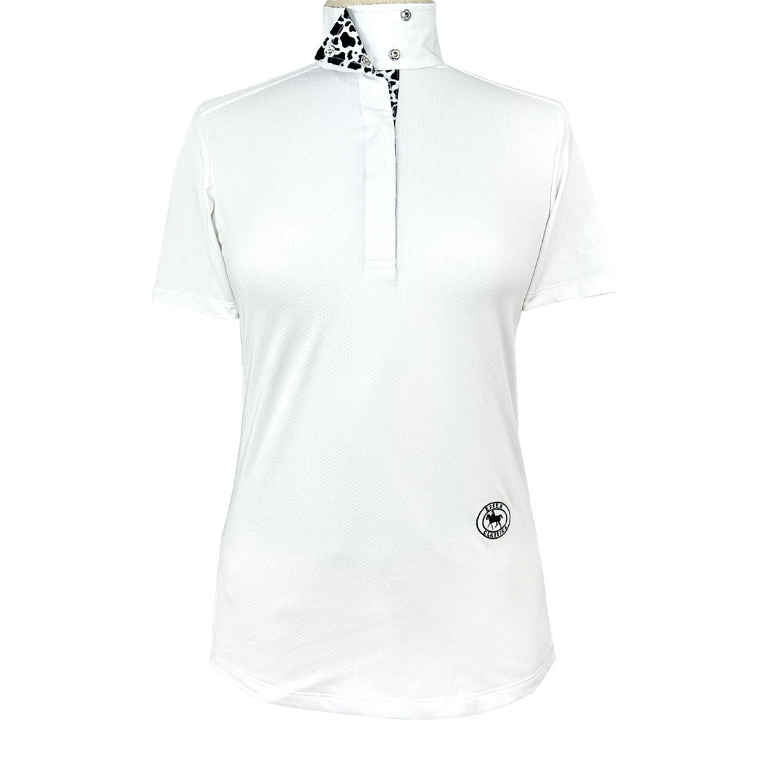Essex Classics Cows Ladies Talent Yarn Wrap Collar Short Sleeve Show Shirt - Essex Classics - Equiluxe Tack
