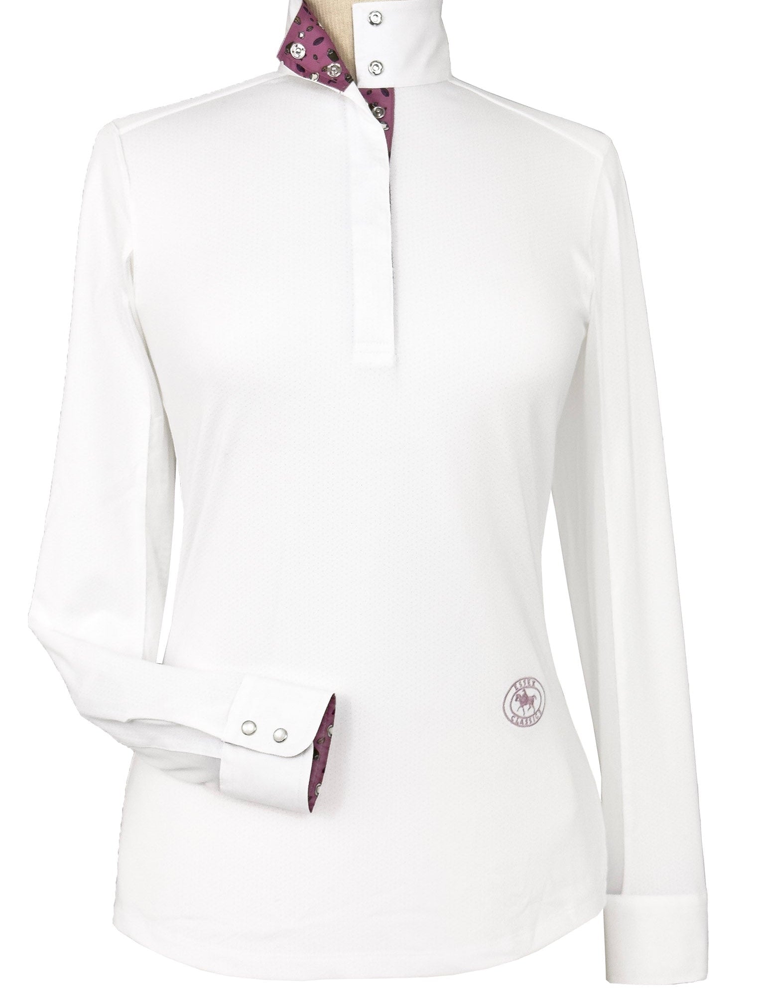 Essex Classics Cozy Cup Season Ladies Talent Yarn Straight Collar Long Sleeve Show Shirt - Essex Classics - Equiluxe Tack