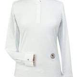 Essex Classics Croissants Girls Talent Yarn Straight Collar Long Sleeve Show Shirt - Essex Classics - Equiluxe Tack