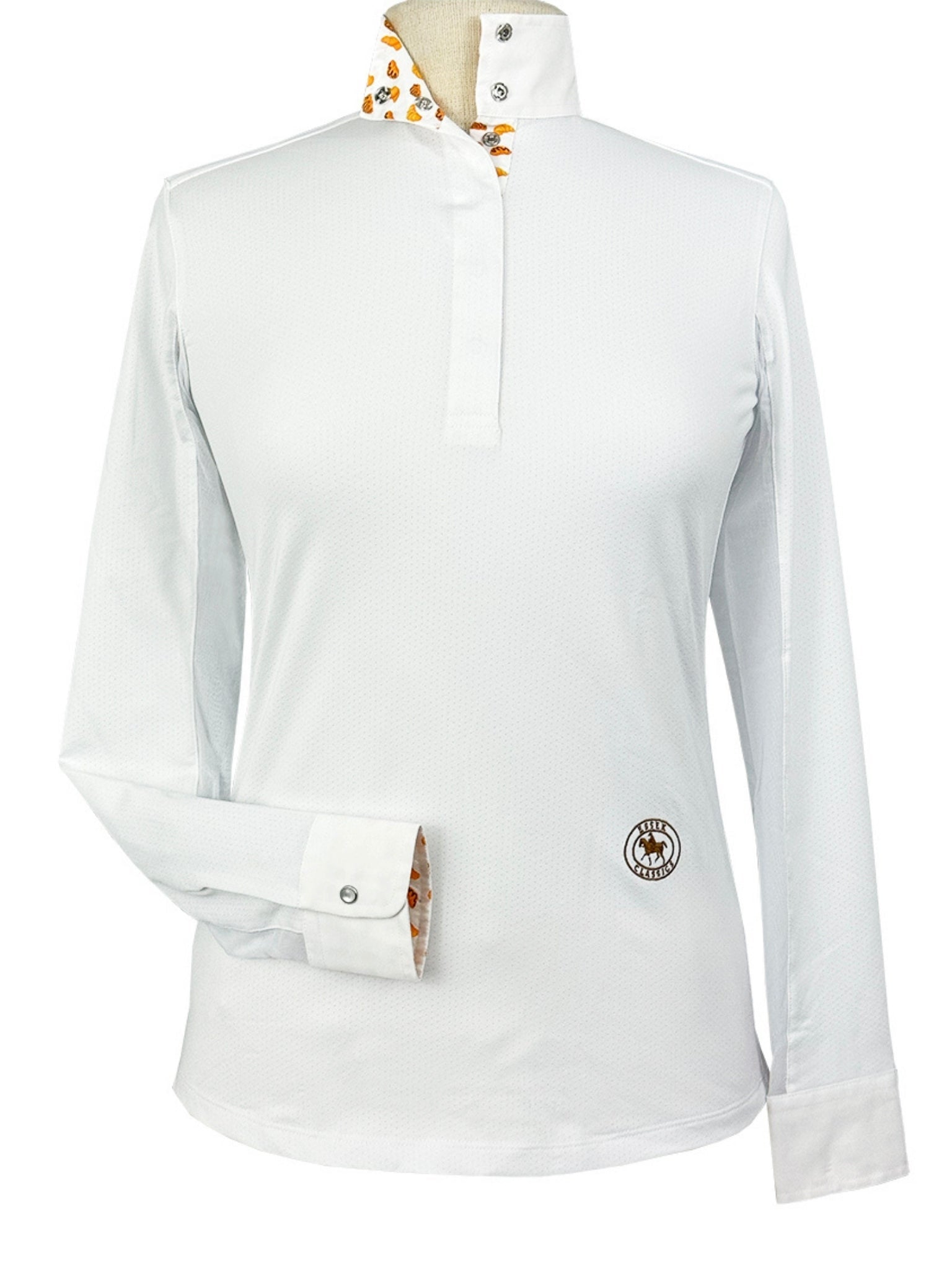 Essex Classics Croissants Girls Talent Yarn Straight Collar Long Sleeve Show Shirt - Essex Classics - Equiluxe Tack