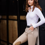 Essex Classics Croissants Girls Talent Yarn Straight Collar Long Sleeve Show Shirt - Essex Classics - Equiluxe Tack