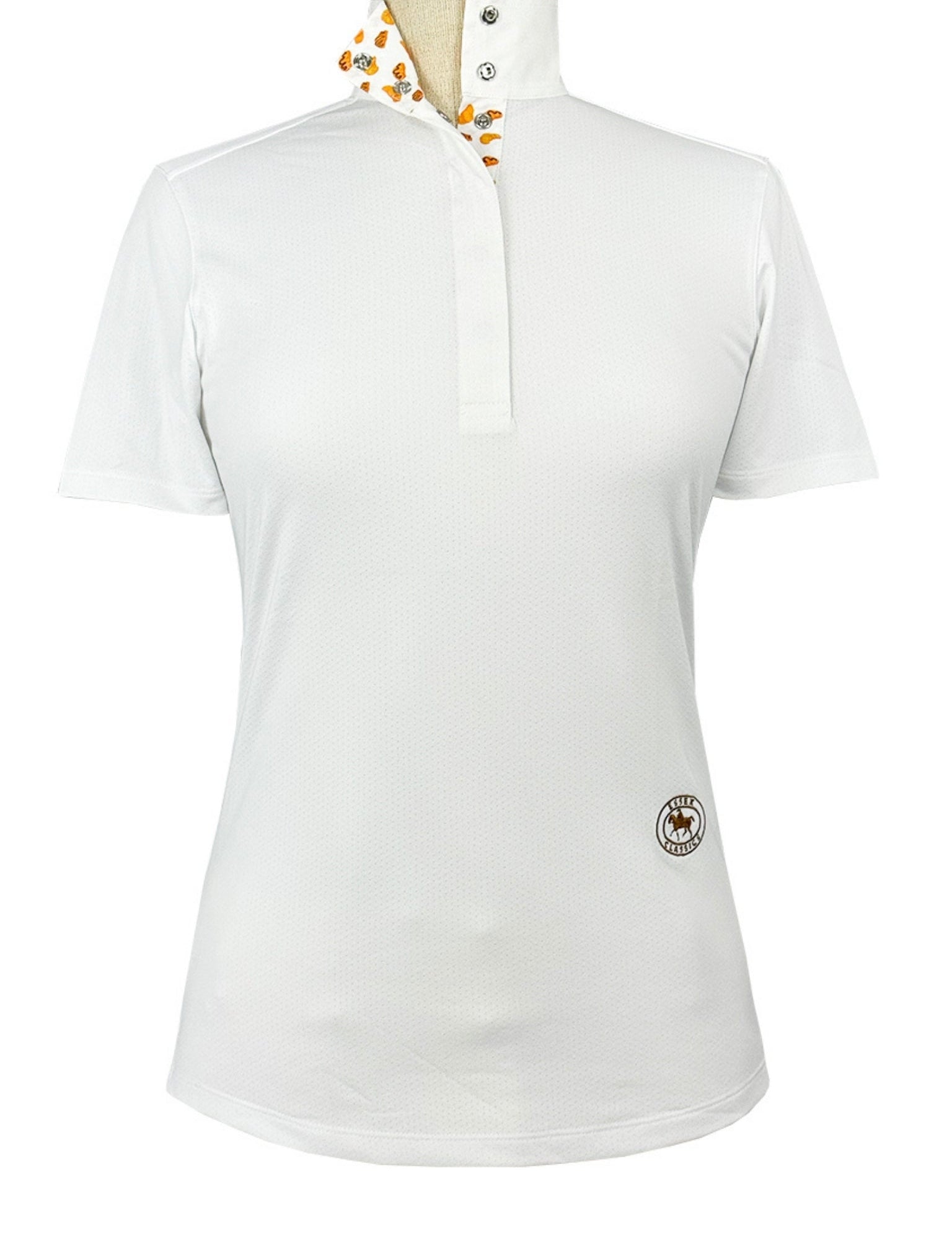Essex Classics Croissants Girls Talent Yarn Straight Collar Short Sleeve Show Shirt - Essex Classics - Equiluxe Tack