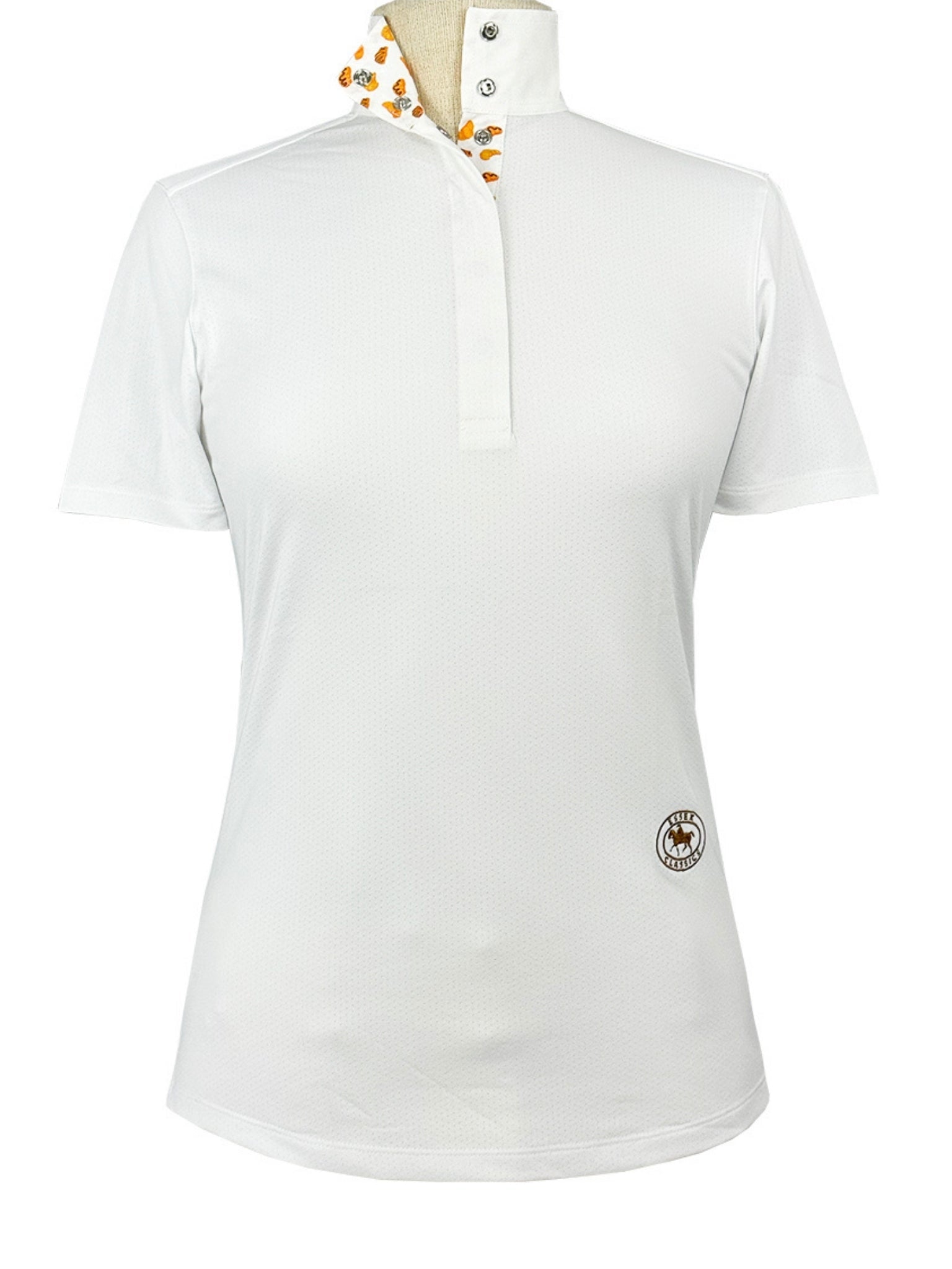 Essex Classics Croissants Girls Talent Yarn Straight Collar Short Sleeve Show Shirt - Essex Classics - Equiluxe Tack