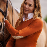 Essex Classics Croissants Ladies Talent Yarn Straight Collar Long Sleeve Show Shirt - Essex Classics - Equiluxe Tack