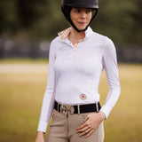 Essex Classics Croissants Ladies Talent Yarn Straight Collar Long Sleeve Show Shirt - Essex Classics - Equiluxe Tack