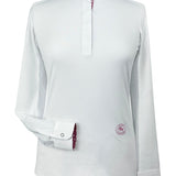 Essex Classics Daisy Delight Girls Talent Yarn Wrap Collar Long Sleeve Show Shirt - Essex Classics - Equiluxe Tack