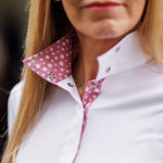 Essex Classics Daisy Delight Ladies Talent Yarn Wrap Collar Long Sleeve Show Shirt - Essex Classics - Equiluxe Tack