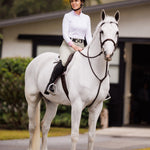 Essex Classics Daisy Delight Ladies Talent Yarn Wrap Collar Long Sleeve Show Shirt - Essex Classics - Equiluxe Tack