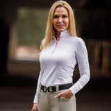 Essex Classics Daisy Delight Ladies Talent Yarn Wrap Collar Long Sleeve Show Shirt - Essex Classics - Equiluxe Tack