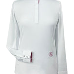 Essex Classics Daisy Delight Ladies Talent Yarn Wrap Collar Long Sleeve Show Shirt - Essex Classics - Equiluxe Tack