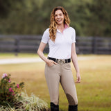 Essex Classics Daisy Delight Ladies Talent Yarn Wrap Collar Short Sleeve Show Shirt - Essex Classics - Equiluxe Tack