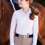 Essex Classics Danny & Ron's Happy Dogs Girls Talent Yarn Straight Collar Long Sleeve Show Shirt - Essex Classics - Equiluxe Tack