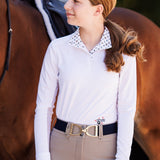 Essex Classics Danny & Ron's Happy Dogs Girls Talent Yarn Straight Collar Long Sleeve Show Shirt - Essex Classics - Equiluxe Tack