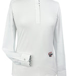 Essex Classics Danny & Ron's Happy Dogs Girls Talent Yarn Straight Collar Long Sleeve Show Shirt - Essex Classics - Equiluxe Tack