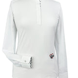 Essex Classics Danny & Ron's Happy Dogs Girls Talent Yarn Straight Collar Long Sleeve Show Shirt - Essex Classics - Equiluxe Tack