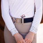 Essex Classics Danny & Ron's Happy Dogs Girls Talent Yarn Straight Collar Long Sleeve Show Shirt - Essex Classics - Equiluxe Tack