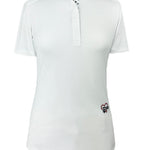 Essex Classics Danny & Ron's Happy Dogs Ladies Talent Yarn Straight Collar Short Sleeve Show Shirt - Equiluxe Tack